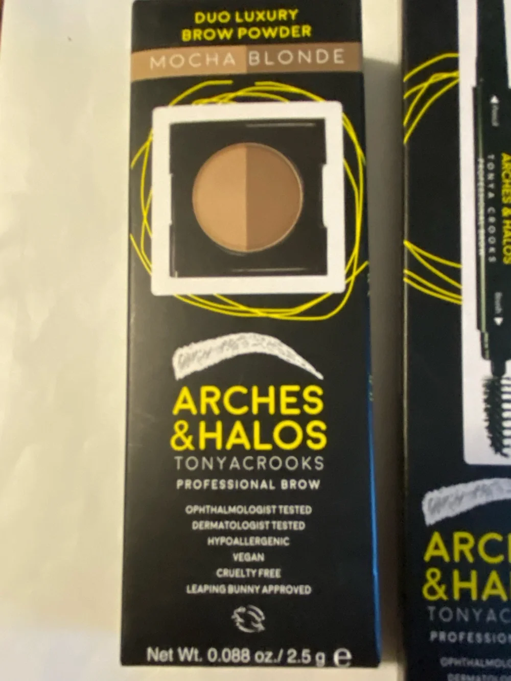 Lot of 3 Professional Eyebrow Makeup Products Arches & Halos Shade Mocha Blonde